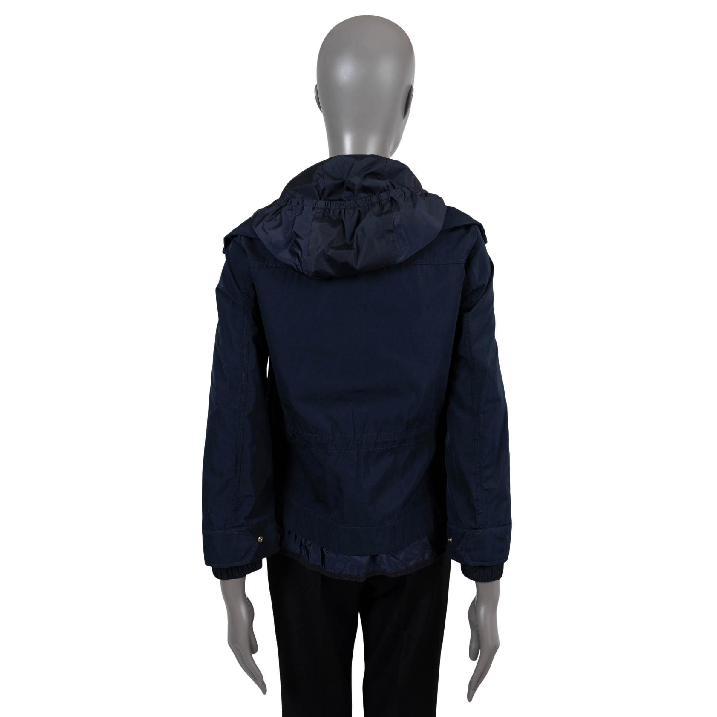 MONCLER Chaqueta cortavientos ECLAIRE de nailon azul marino 0 XS Negro en venta
