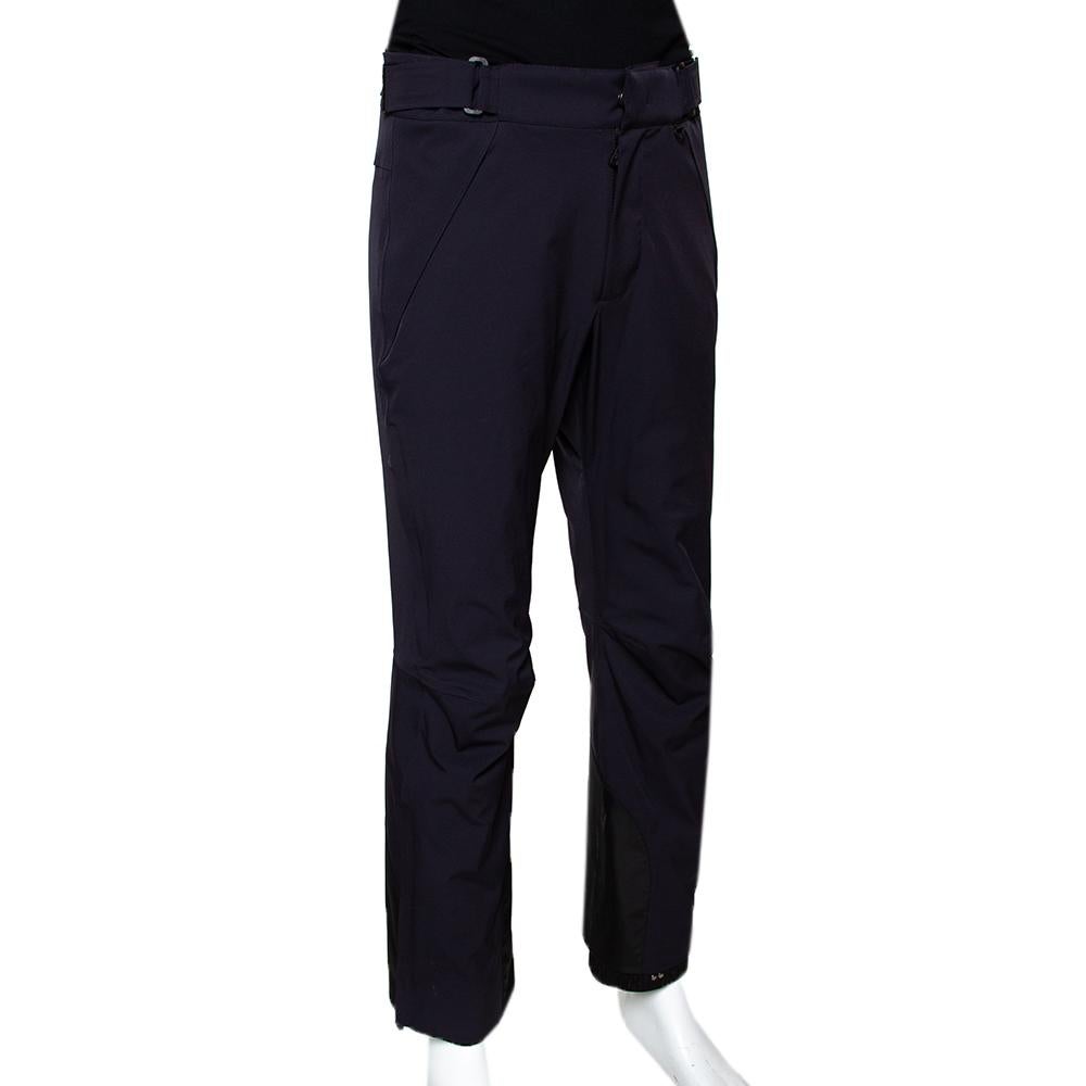 Nero Moncler Pantaloni Grenoble sintetici blu navy S