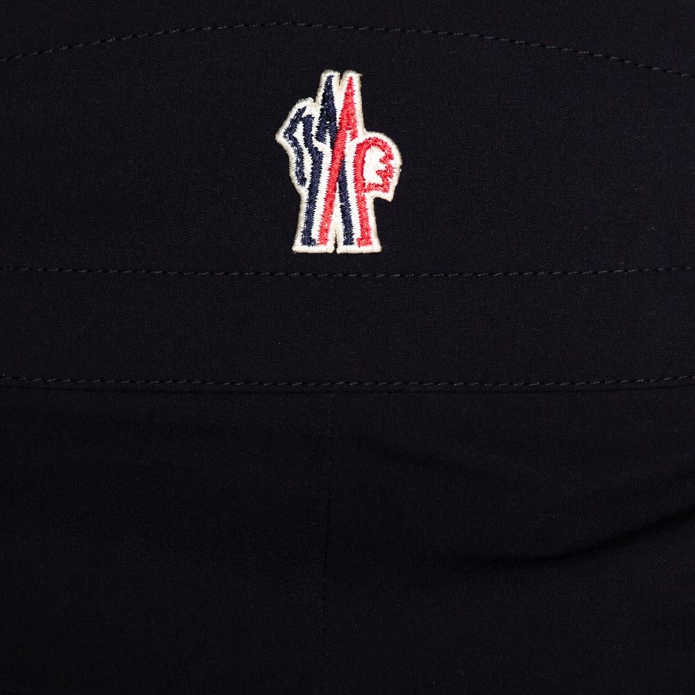 Black Moncler Navy Blue Synthetic Grenoble Trousers S For Sale