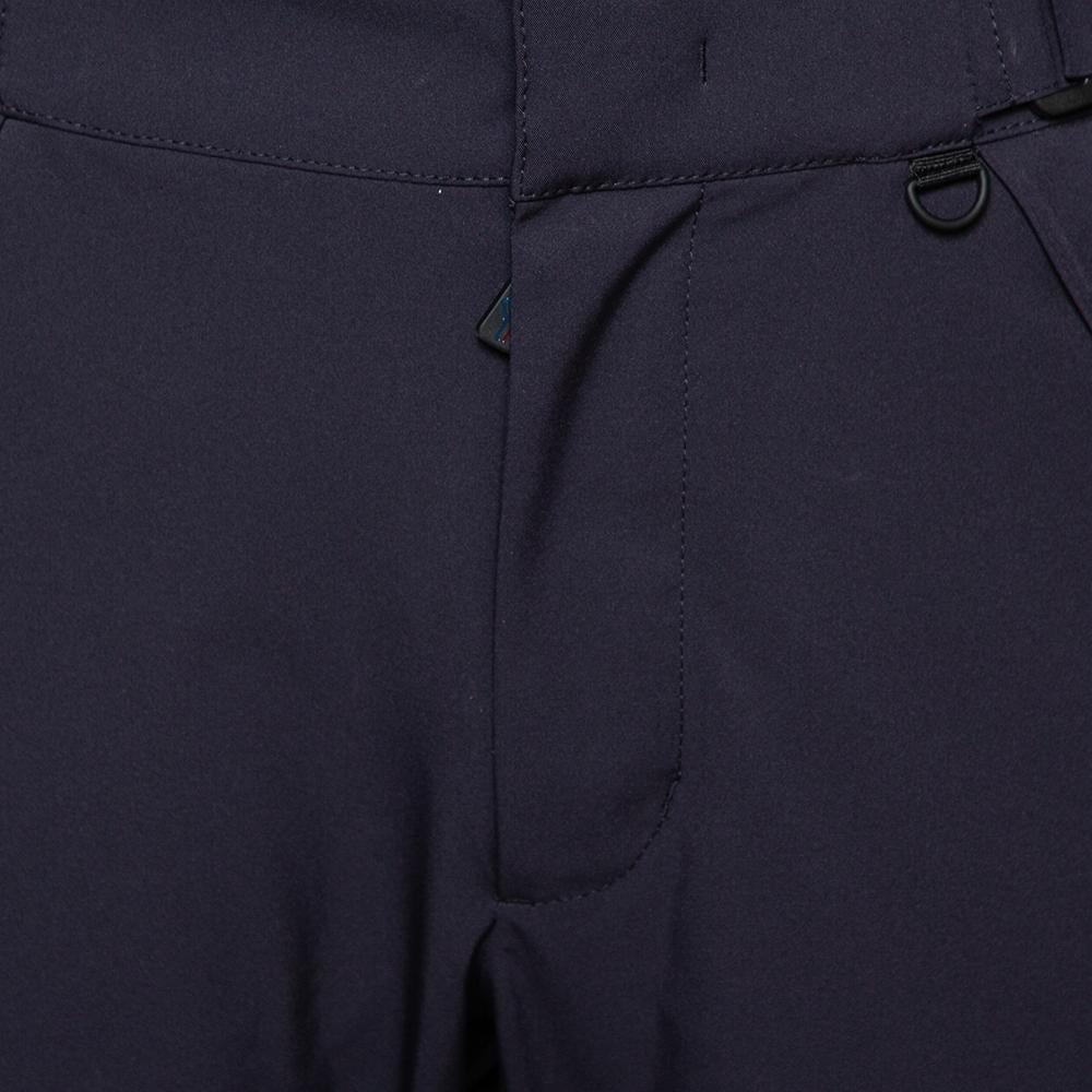 Men's Moncler Navy Blue Synthetic Grenoble Trousers S For Sale