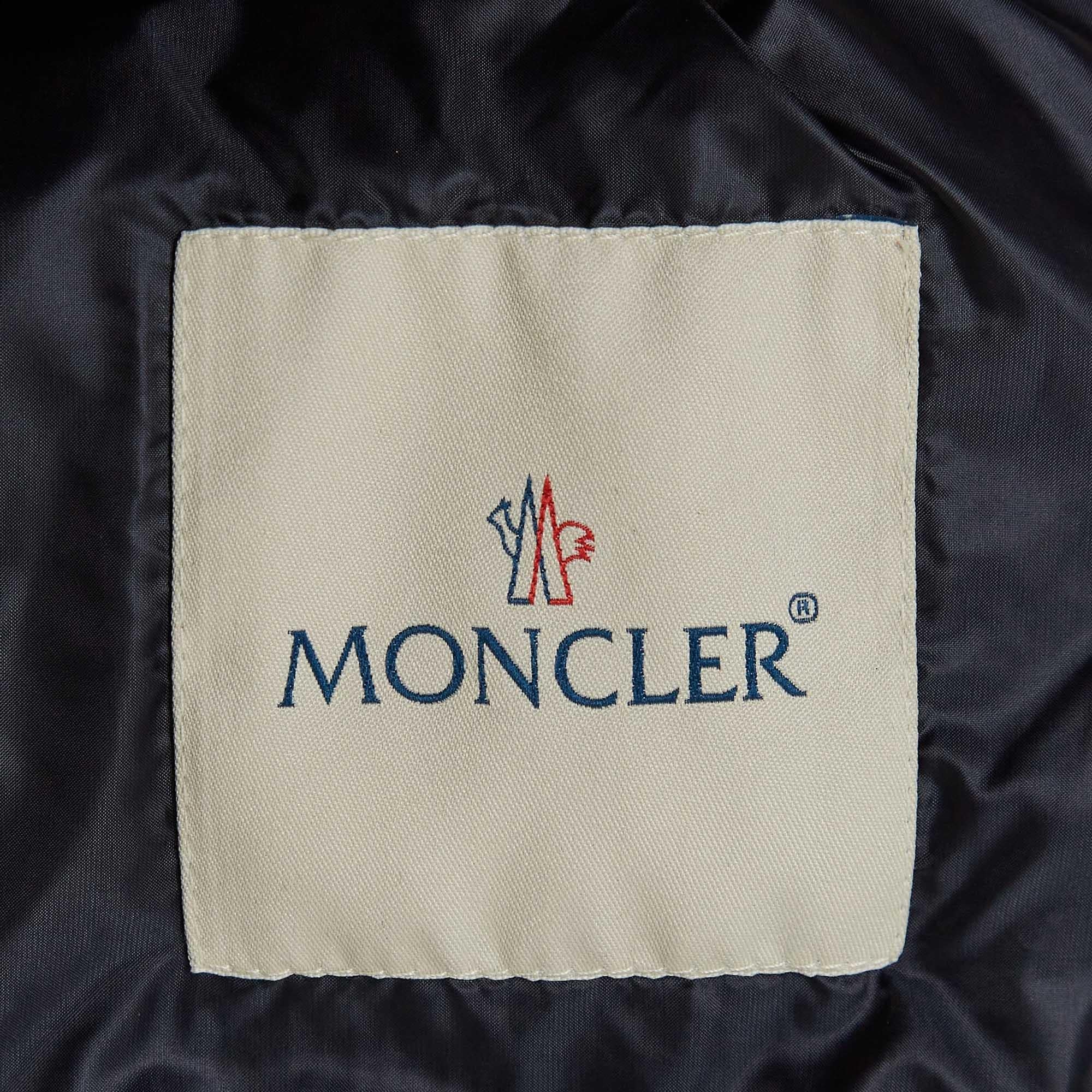Women's or Men's Moncler Navy Blue Synthetic Quilted Down Jacket 12 Yrs