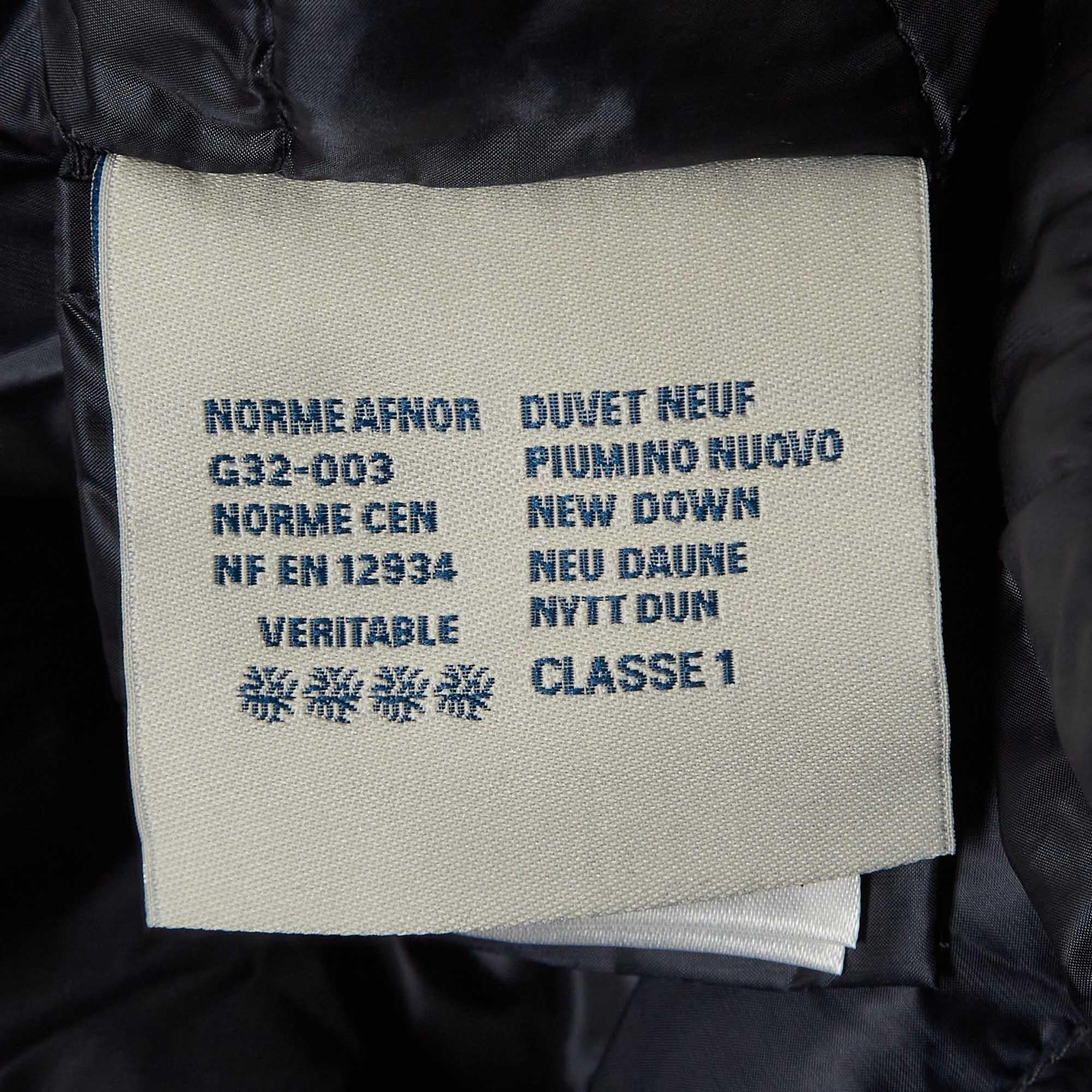 Moncler Navy Blue Synthetic Quilted Down Jacket 12 Yrs 1