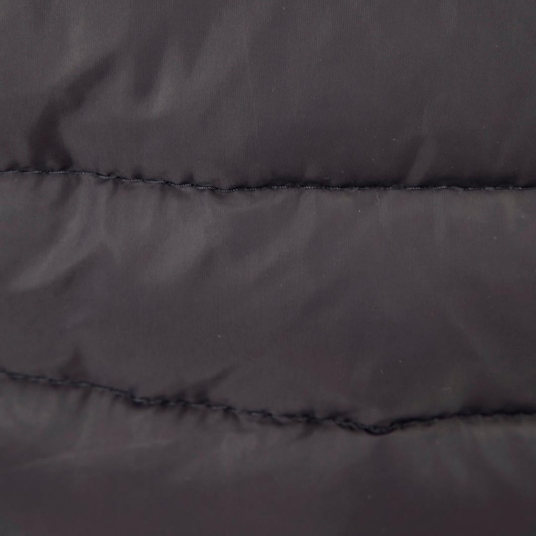 Moncler Navy Long Detachable Hood Coat Size M In Good Condition In London, GB