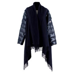 Used Moncler Navy Mantella Cape - Us size 10