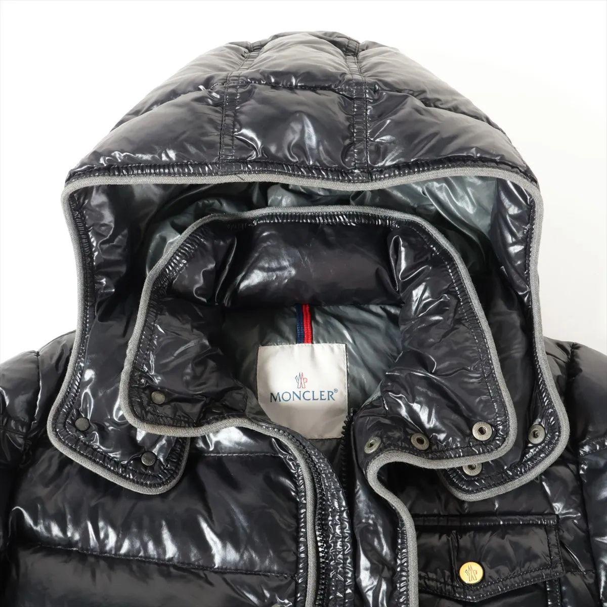 Moncler Nylon Down Jacket Black For Sale 2