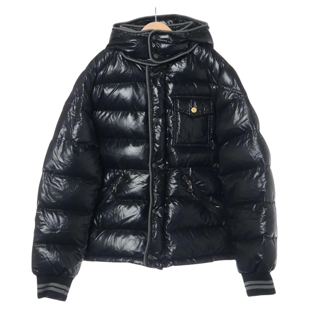 Moncler Nylon Down Jacket Black For Sale