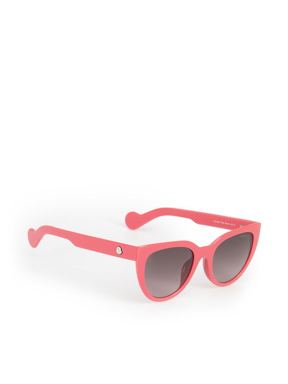 Brown Moncler Pink Cat Eye Gradient Sunglasses