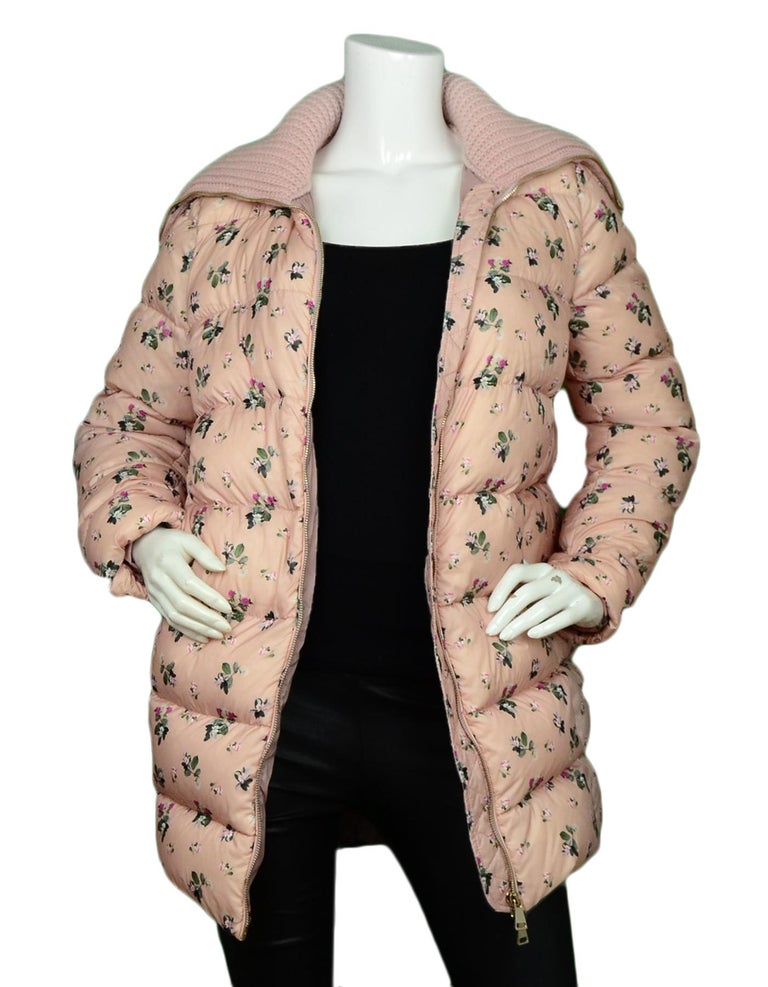 Moncler Pink Floral Nylon 