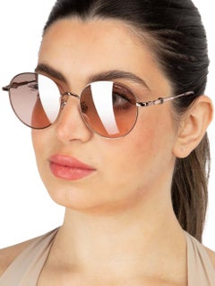 Moncler Pink Gradient Round Sunglasses