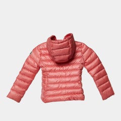 Moncler Pink Nylon New Iraida Padded Jacket 4Yrs