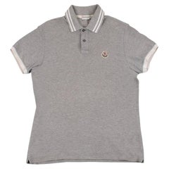 Used Moncler Polo Shirt Men T-Shirt Size XL (S108)