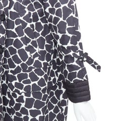 MONCLER Premiere Chagall Giubotto black giraffe spot print down jacket Sz1