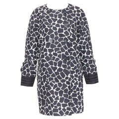 Used MONCLER Premiere Chagall Giubotto black giraffe spot print down jacket Sz1