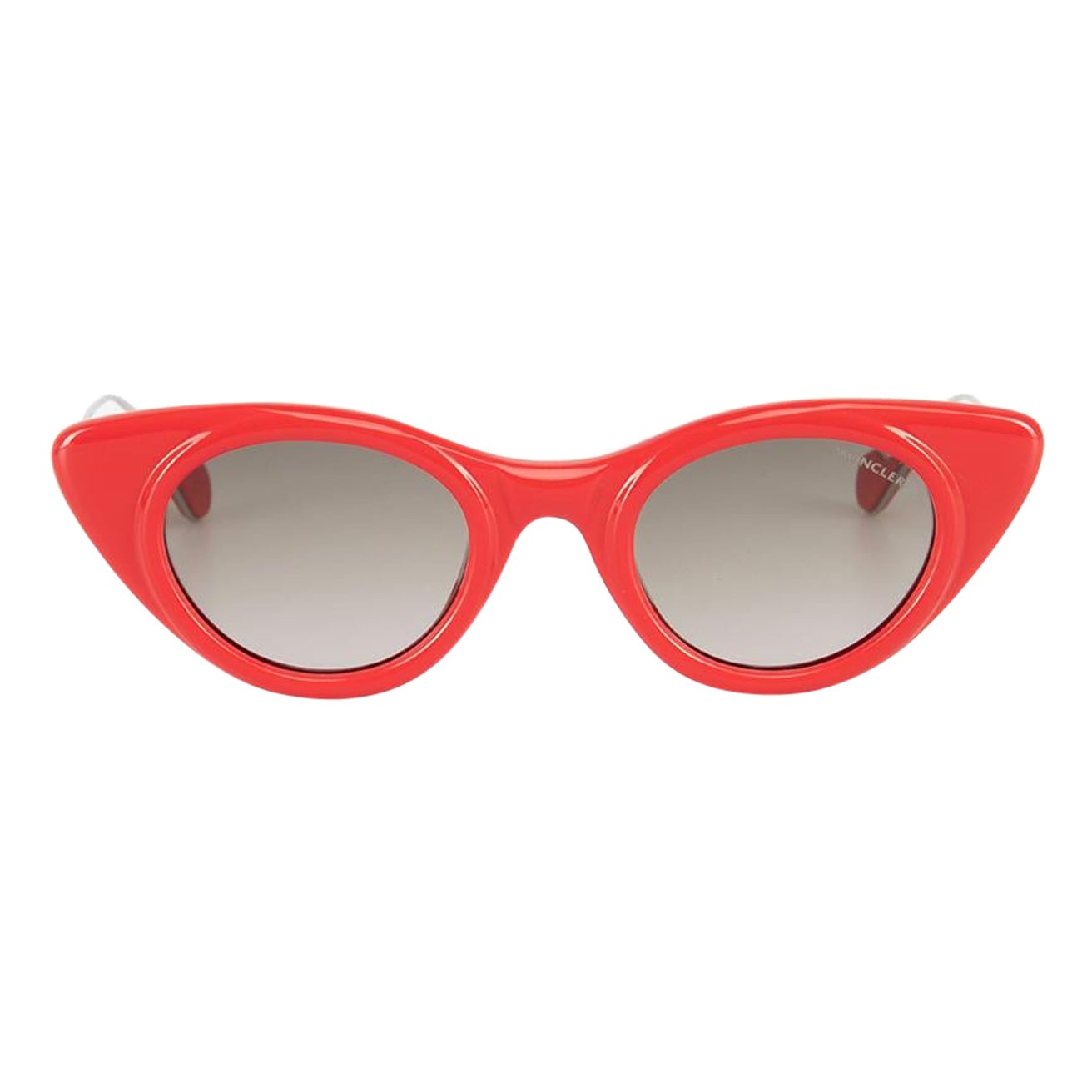 Gafas de sol tintadas Moncler rojas con montura Cat Eye