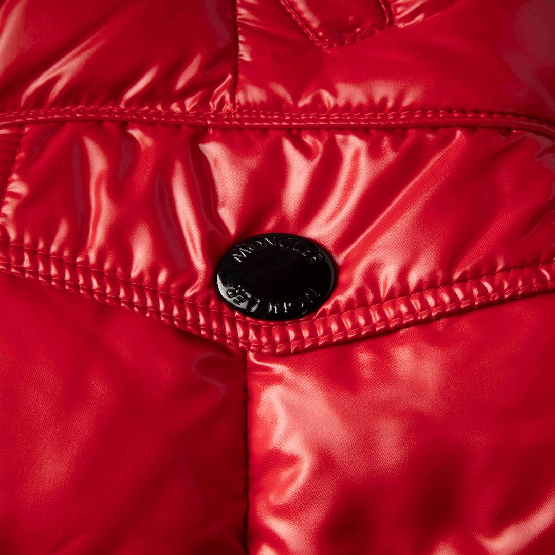 De las mujeres Moncler Abrigo Puffer Indre Rojo Talla L en venta