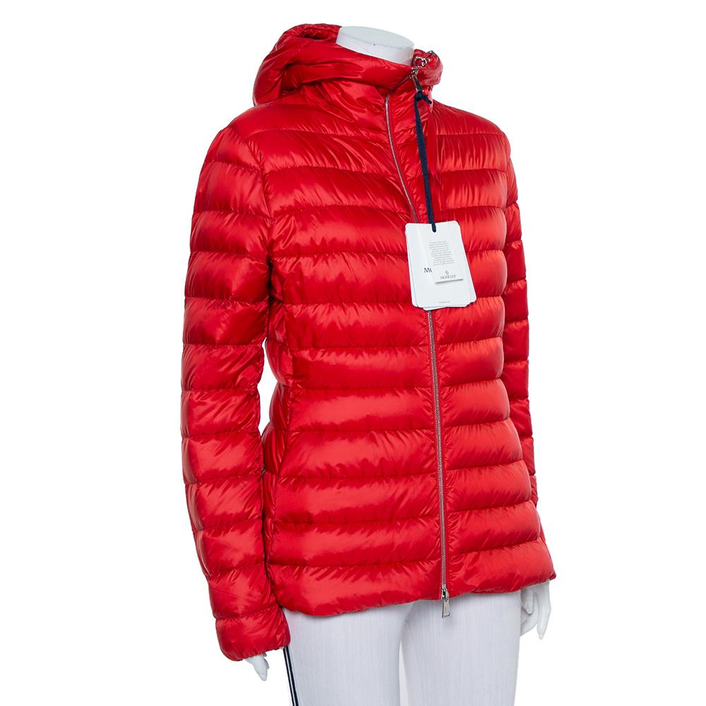 red moncler jacket