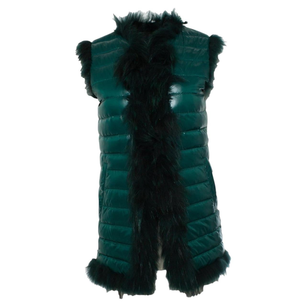Moncler, reversible fur vest