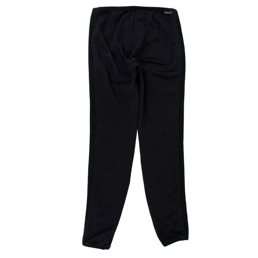 Black Moncler Ribbed Skinny Trousers	 XS