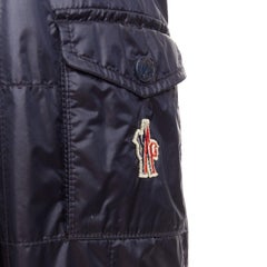 MONCLER Sauldre Giubbotto nylon lightweight quilted hooded field jacket Sz.4 XL