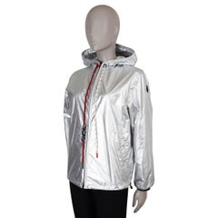 MONCLER silver cotton MIKAEL METALLIC WINDBREAKER Jacket 1 S