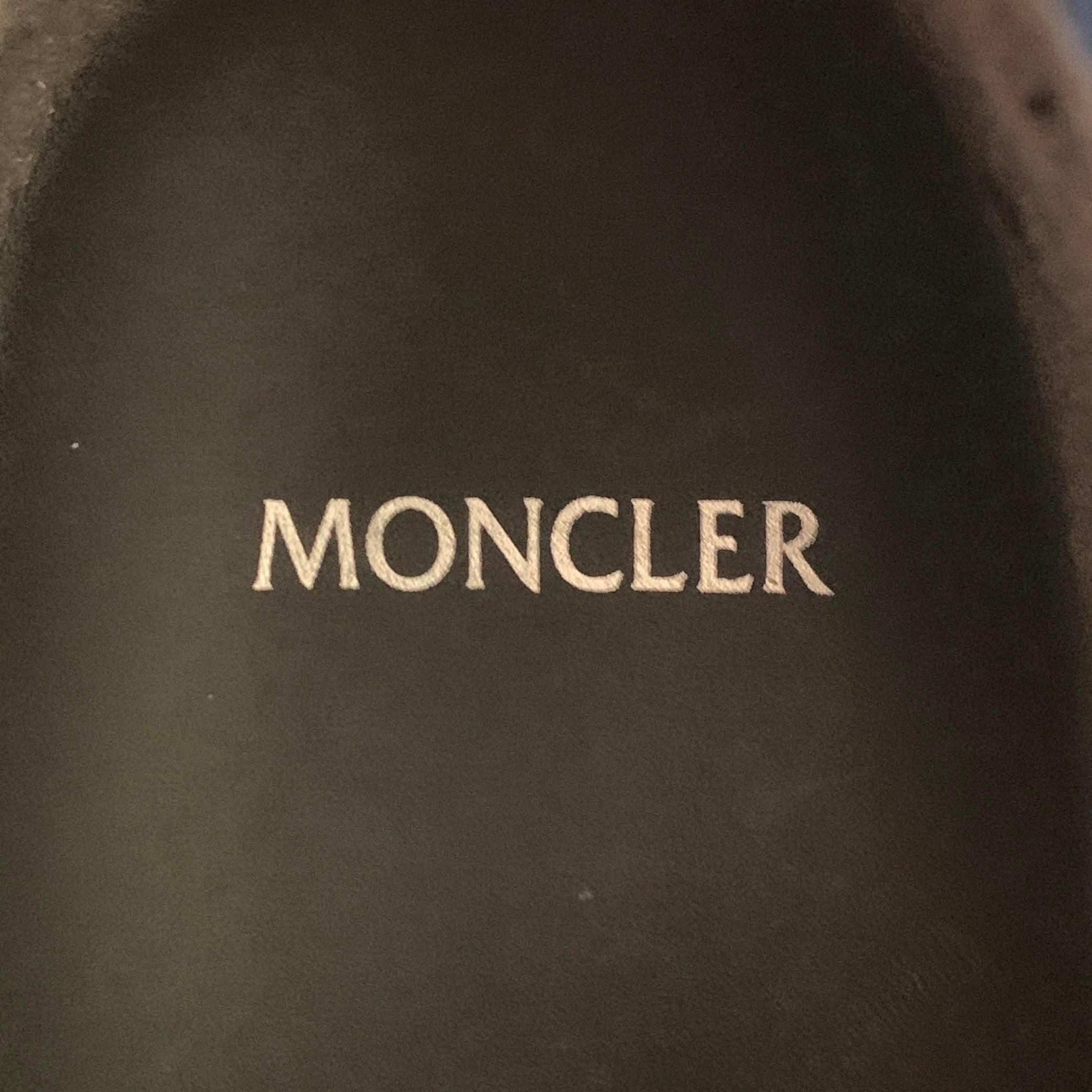 Moncler Size 10 Multi Color Nylon Mesh High Top Sneakers en vente 2