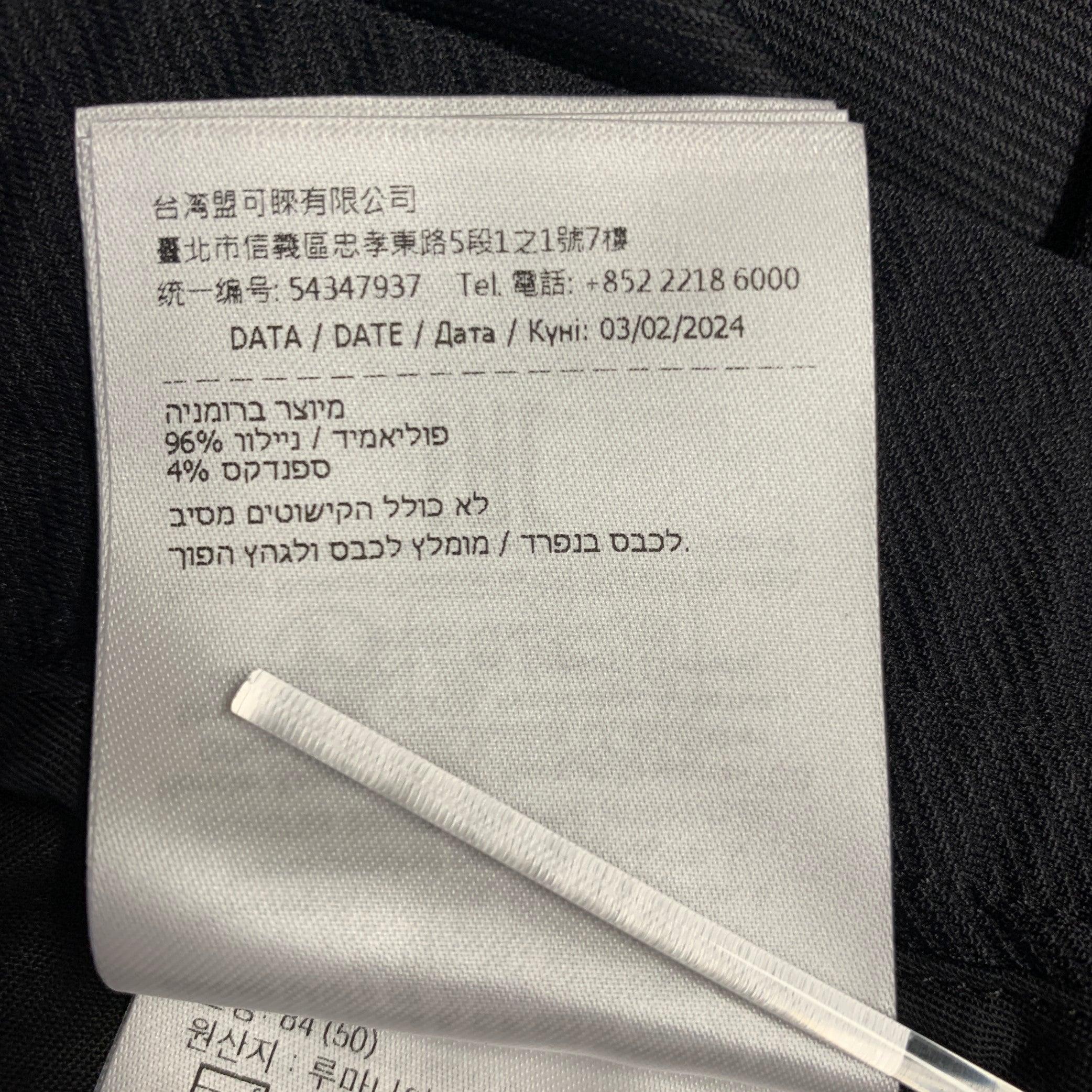 MONCLER Size 34 Black Twill Polyamide Blend Drawstring Casual Pants For Sale 6