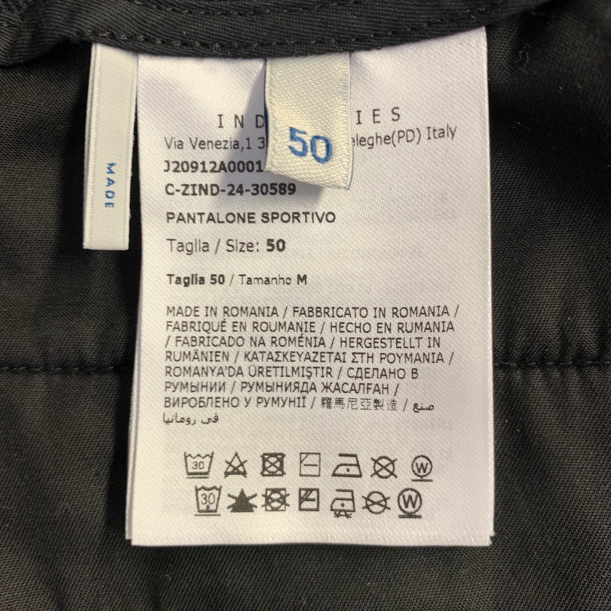 MONCLER Size 34 Black Twill Polyamide Blend Drawstring Casual Pants For Sale 4