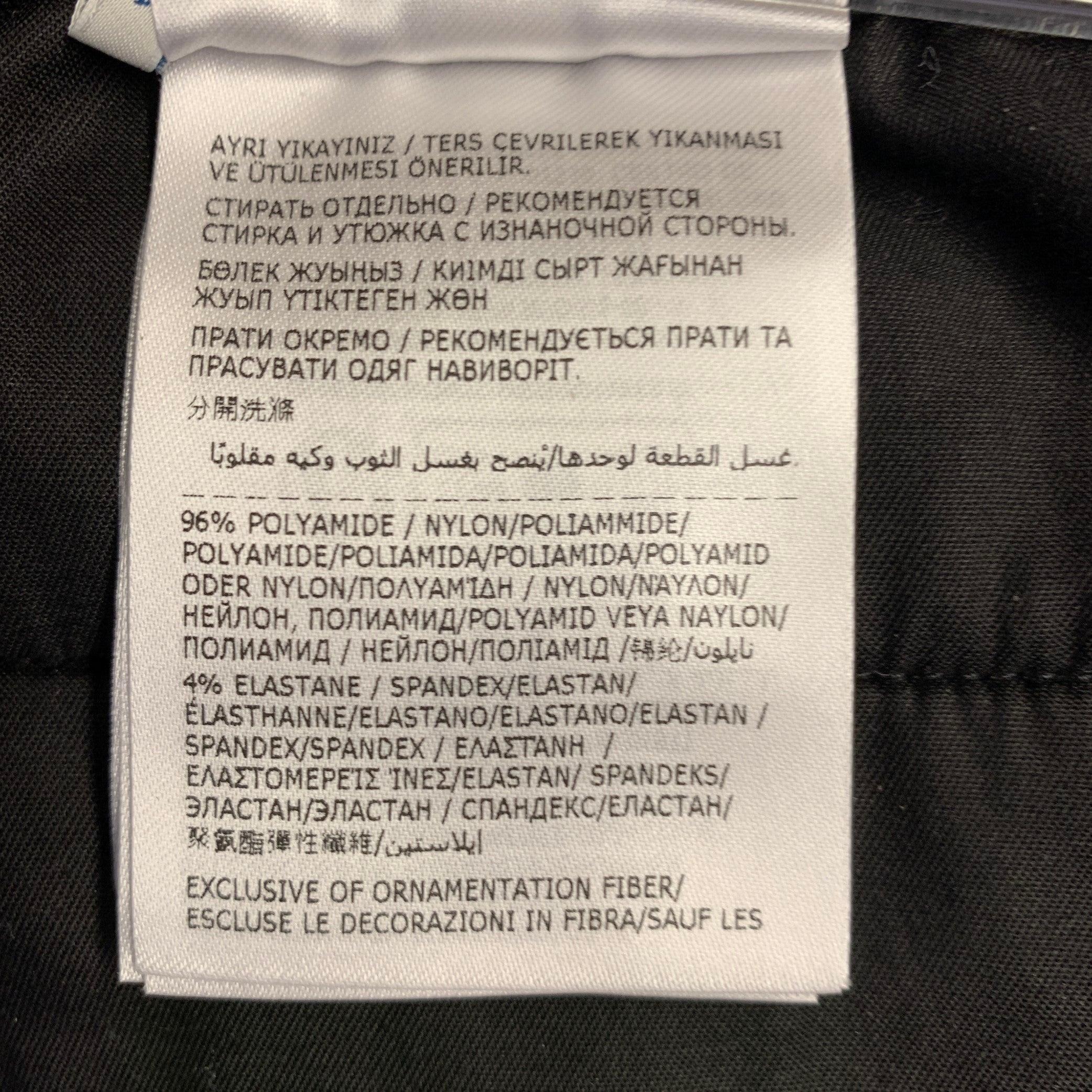 MONCLER Size 34 Black Twill Polyamide Blend Drawstring Casual Pants For Sale 5