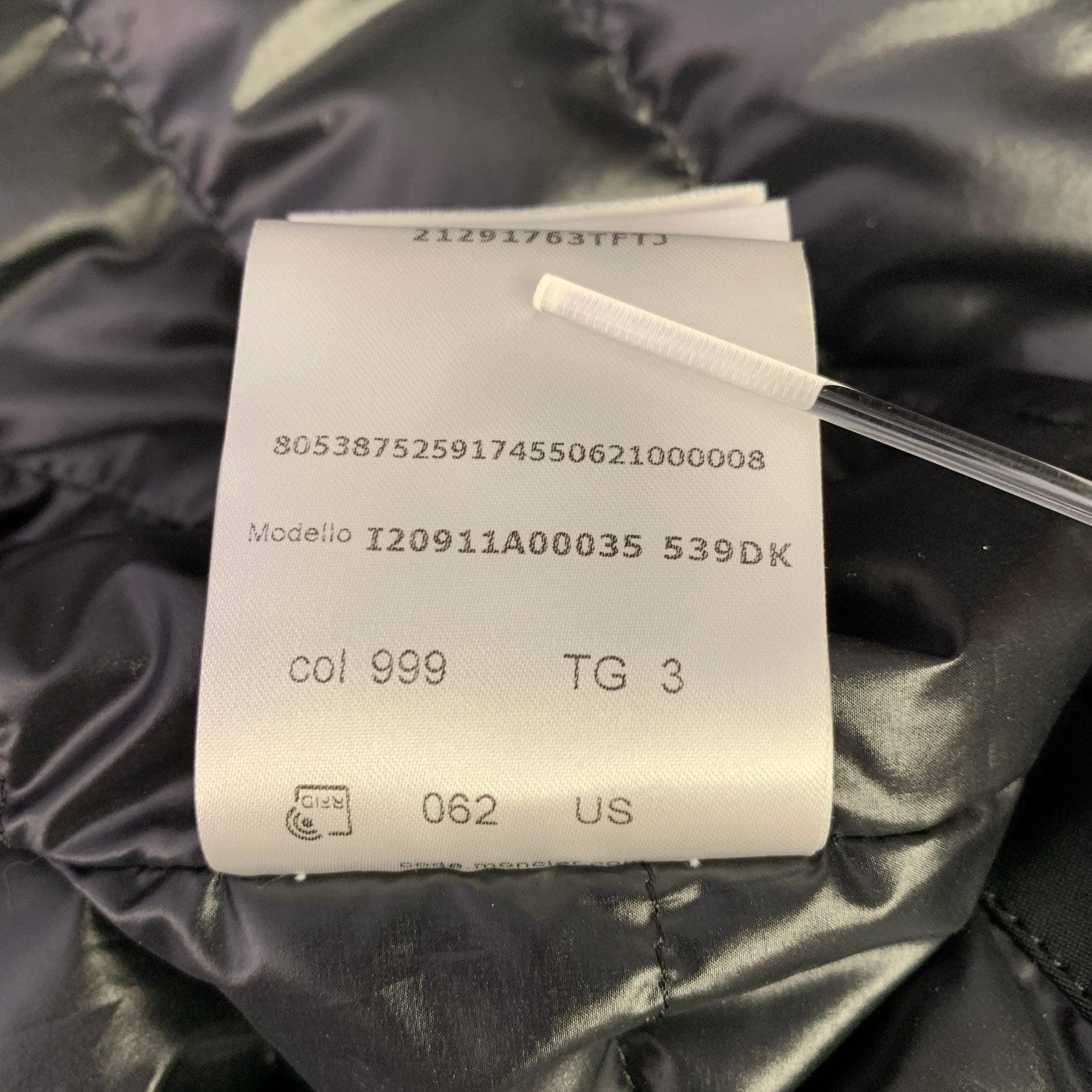 Moncler Taglia L Gilet Softshell con cappuccio e zip in misto poliammide nero I.L.A. in vendita 6
