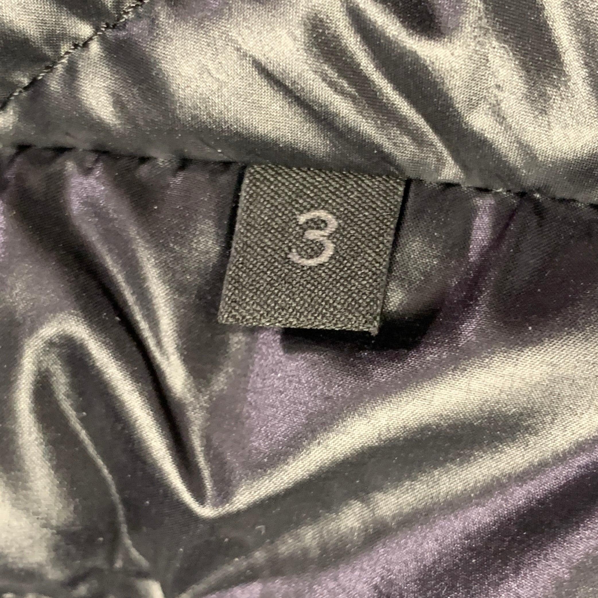 Moncler Taglia L Gilet Softshell con cappuccio e zip in misto poliammide nero I.L.A. in vendita 1