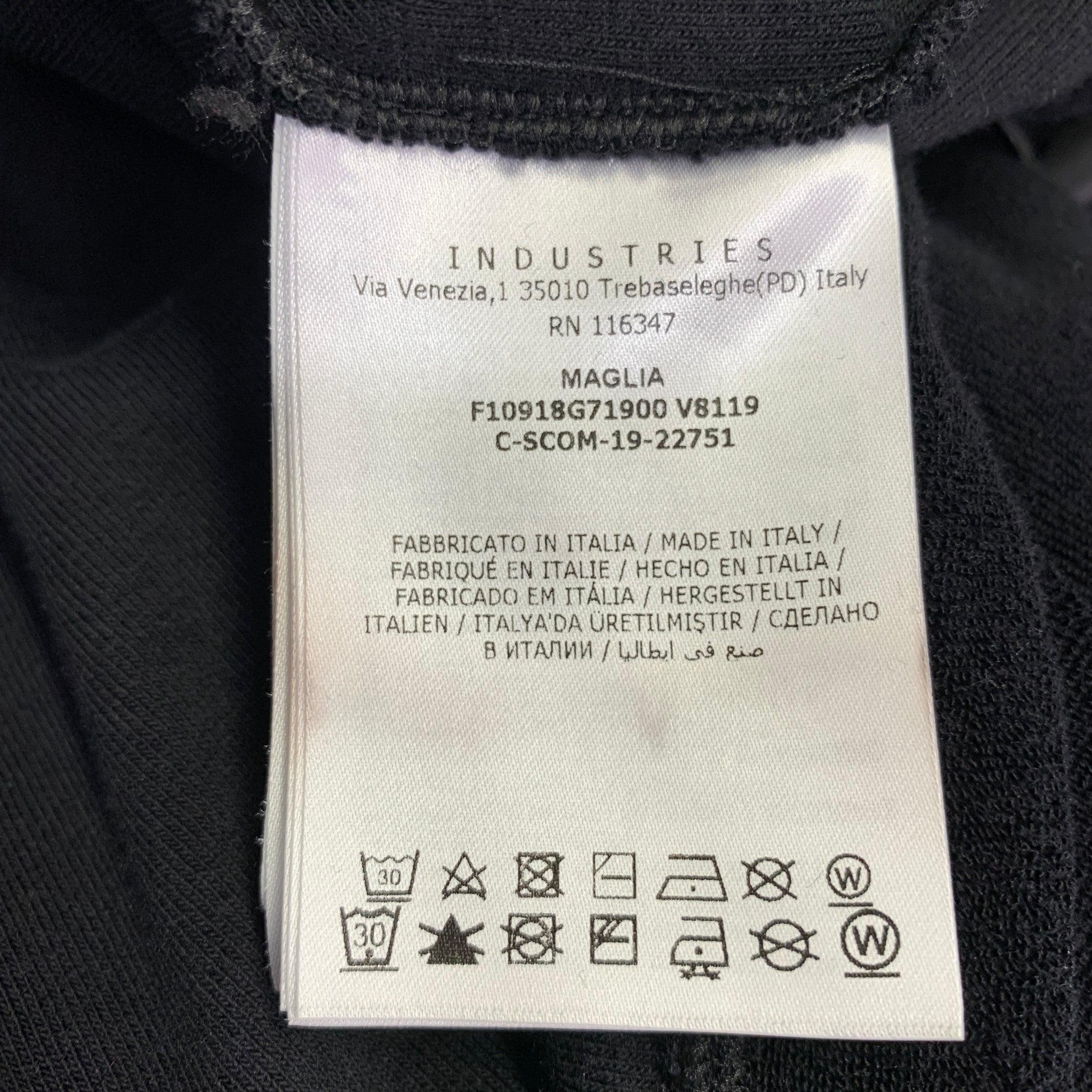 MONCLER Size L Black Terrycloth Cotton Hooded Sweatshirt 2