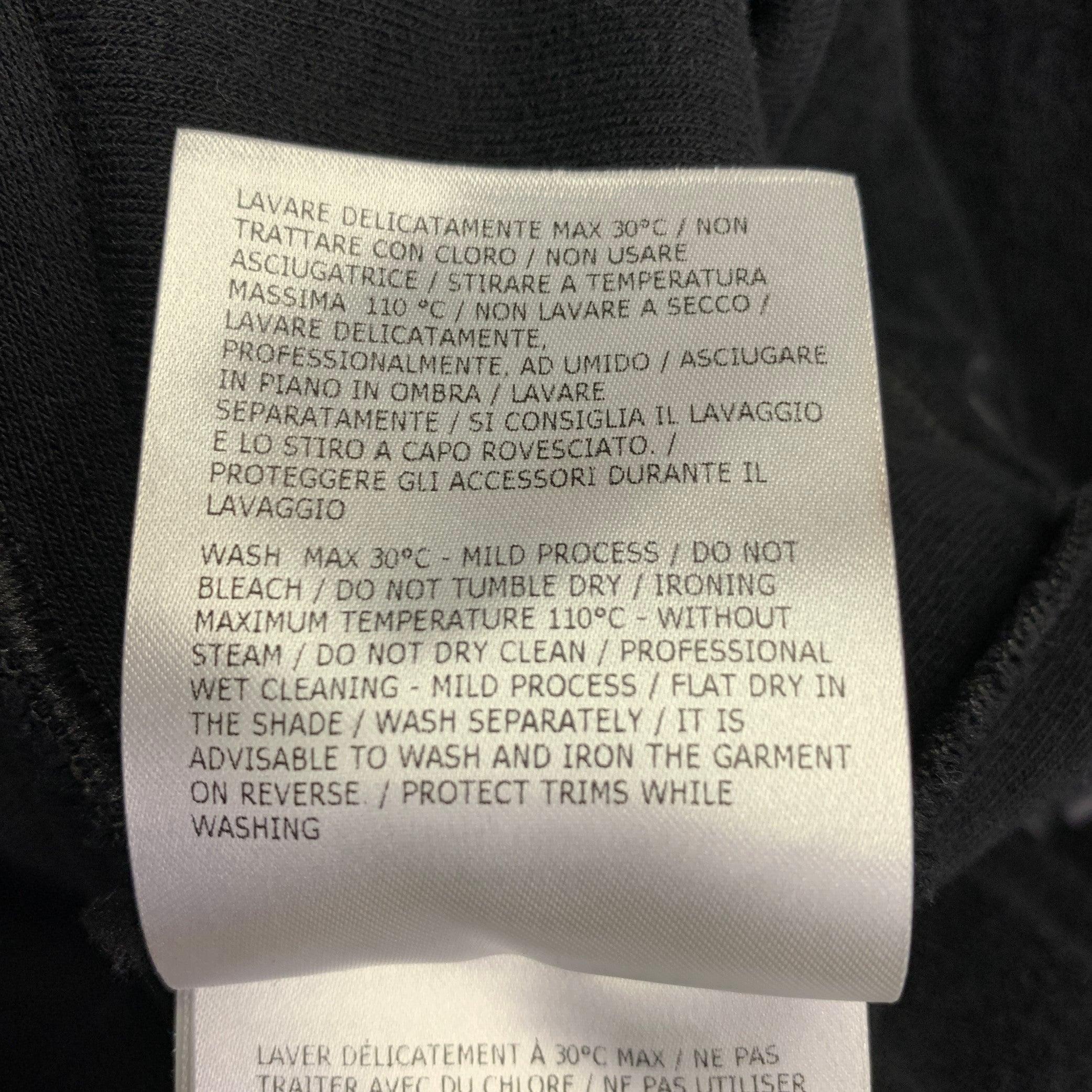 MONCLER Size L Black Terrycloth Cotton Hooded Sweatshirt 3