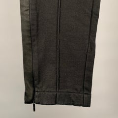 MONCLER Size S Black Cotton Pintuck Casual Pants