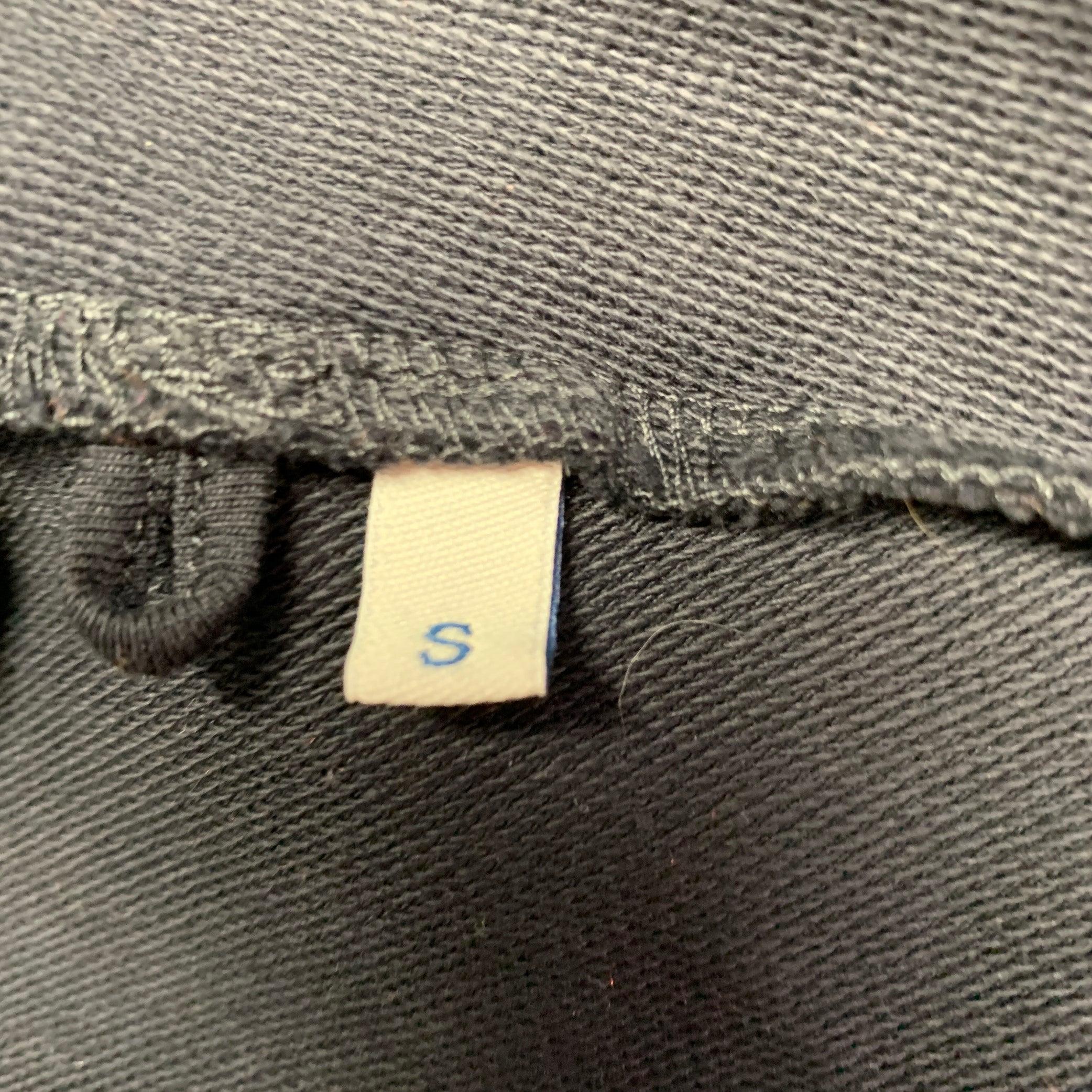 MONCLER Size S Navy Cotton Blend Hooded Jacket For Sale 2