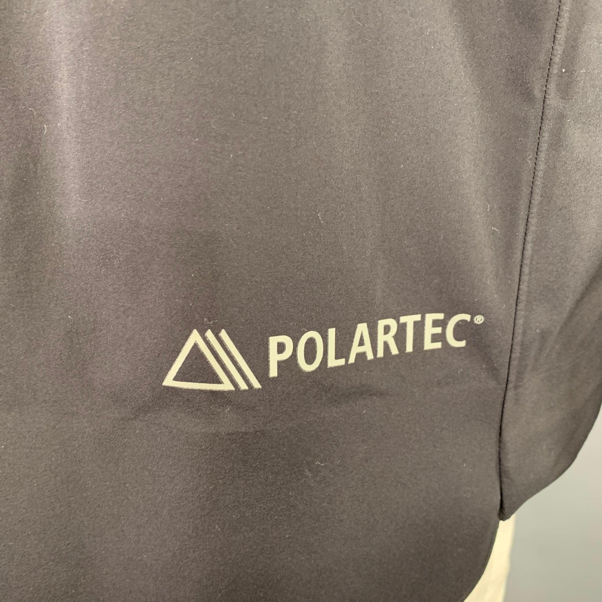 Uomo Moncler Taglia XL Giacca Fuyens nera in misto poliammide con tasche a zip in vendita