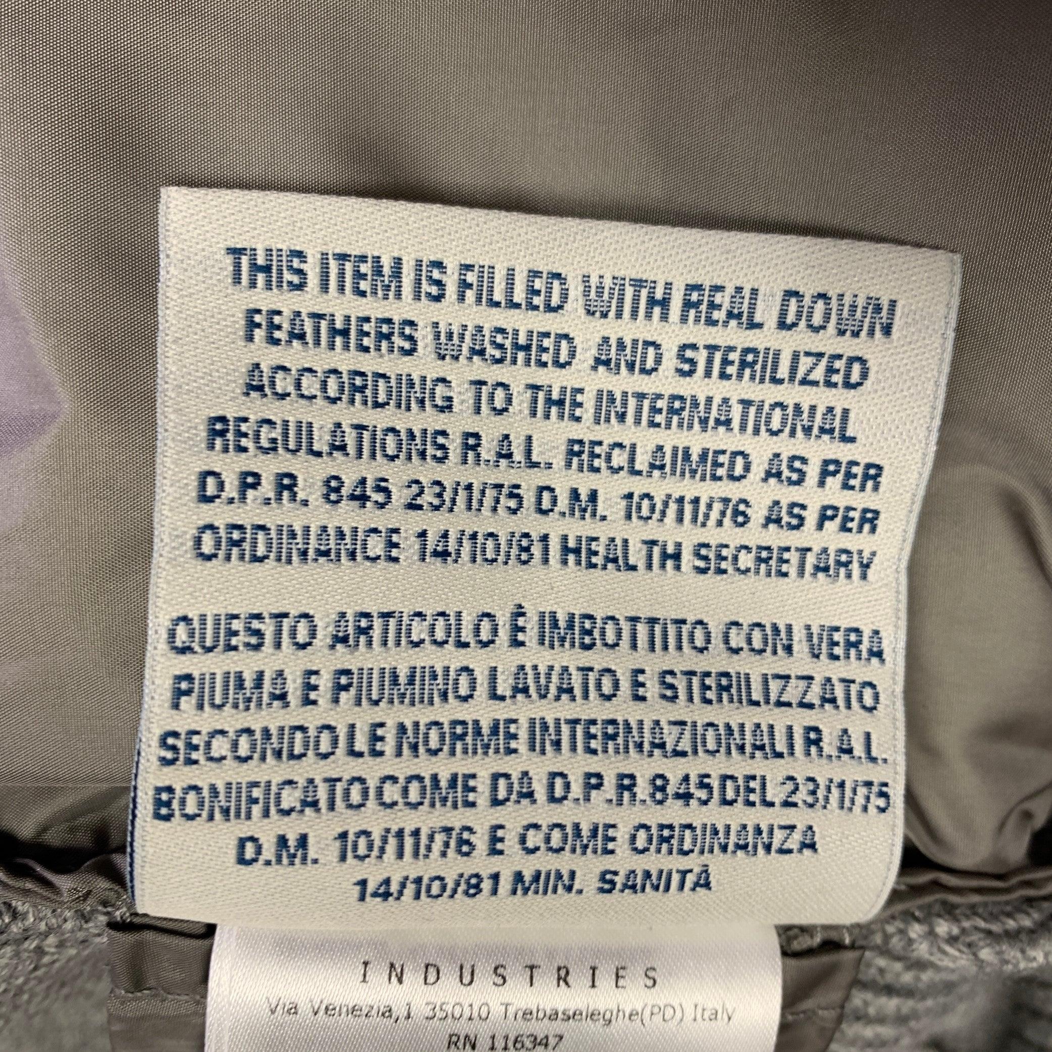 MONCLER Size XL Grey Knit Wool Acrylic Hooded Jacket For Sale 3