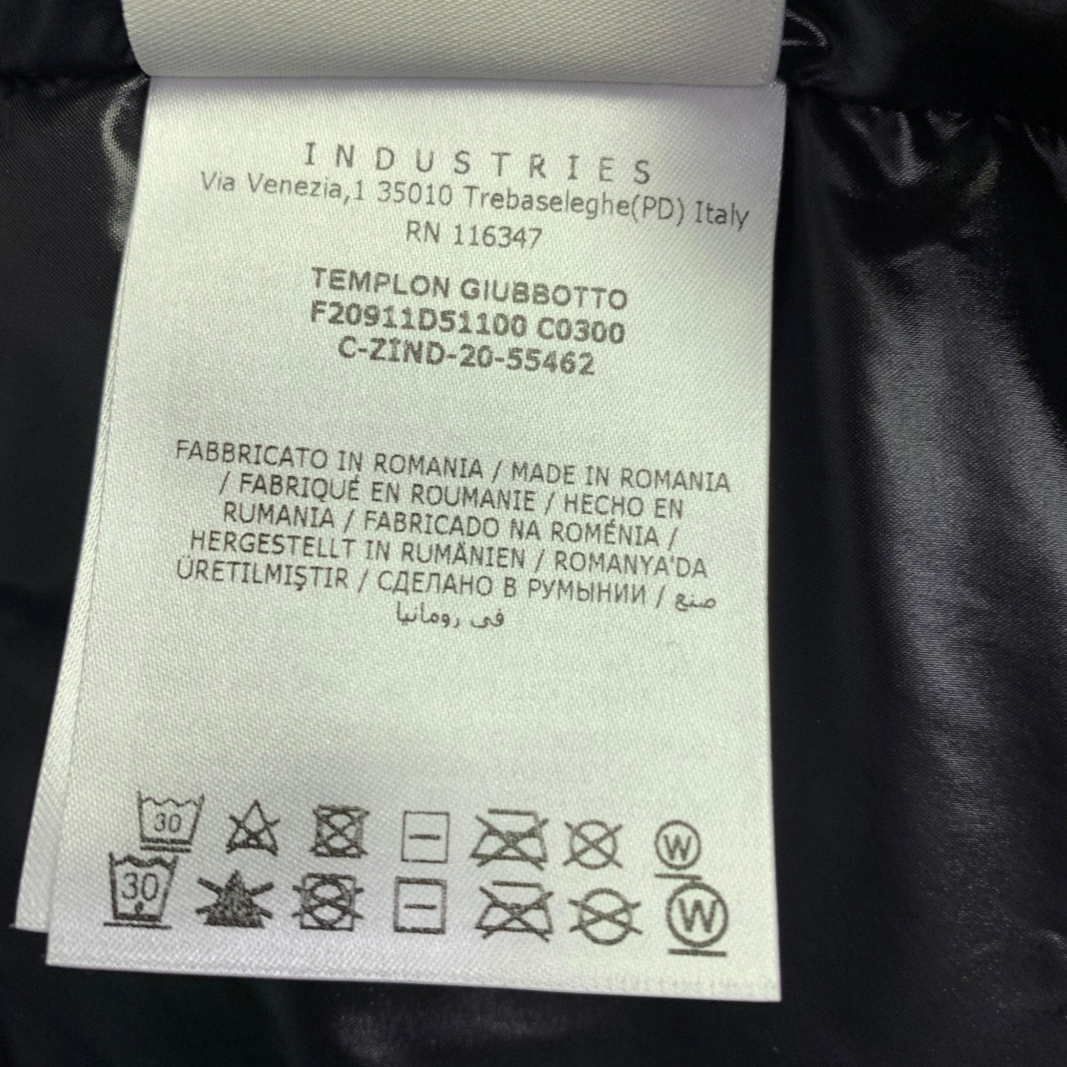 MONCLER Size XL Templon Giubotto Black Polyamide Padded Coat 3