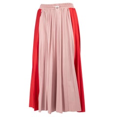 Moncler - Jupe midi plissée bicolore, taille S