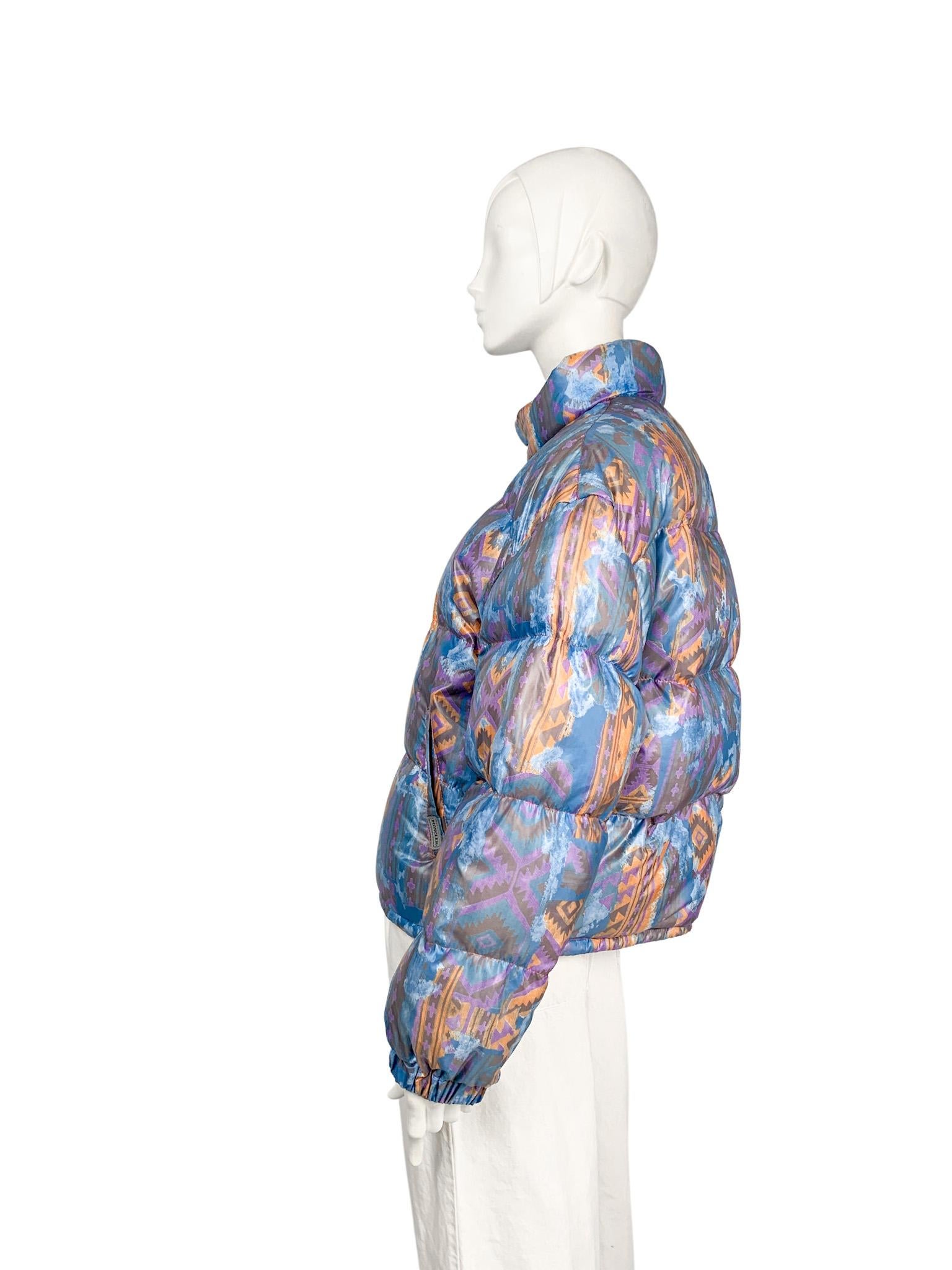 Women's or Men's Moncler vintage 100% new down voluminous boxy fit puffer with graphic print