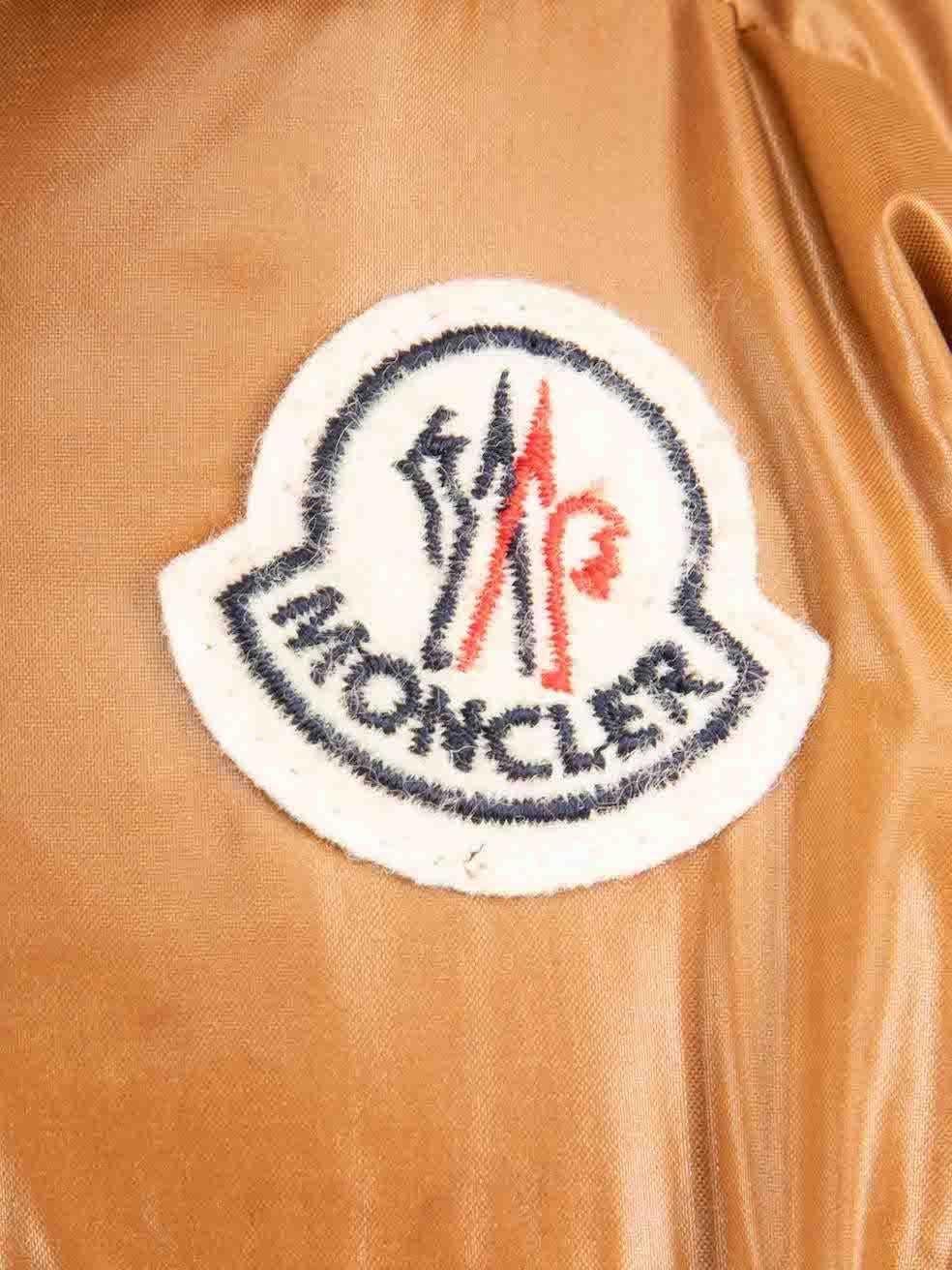 Moncler Vintage Brown Puffer With Vest Size S Pour femmes en vente
