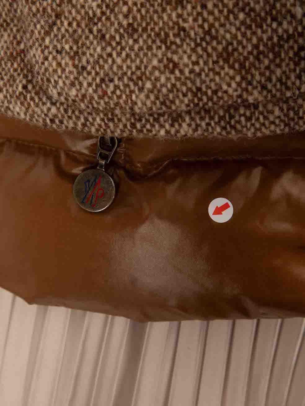 Moncler Vintage Brown Puffer With Vest Size S en vente 1