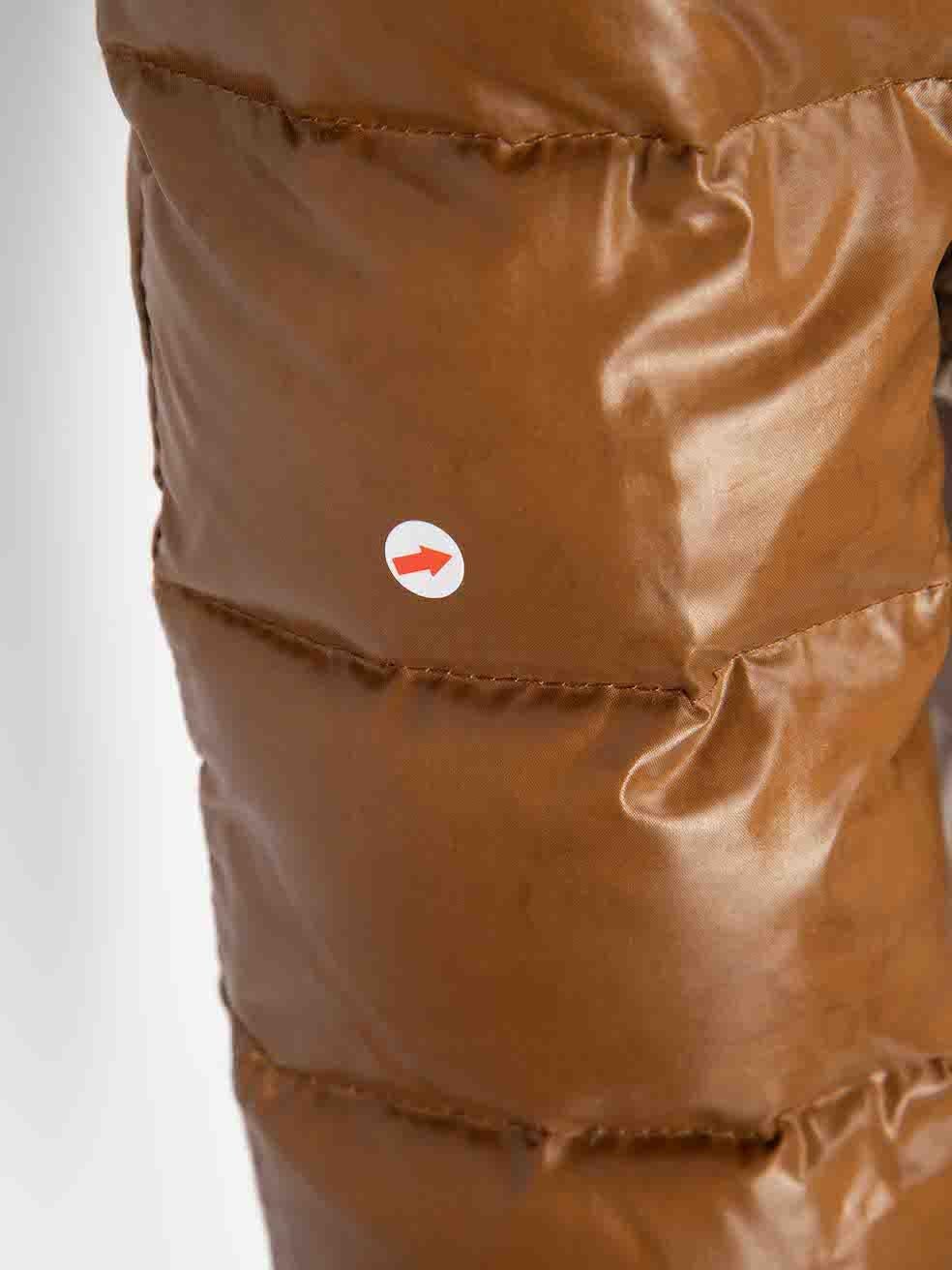 Moncler Vintage Brown Puffer With Vest Size S en vente 3