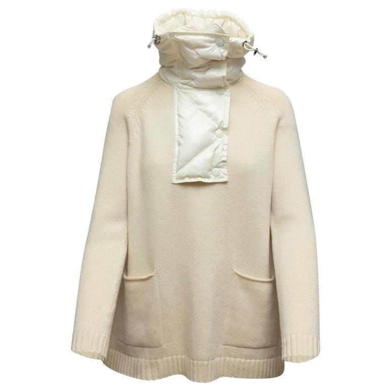 Moncler White Maglione Tricot Jumper at 1stDibs