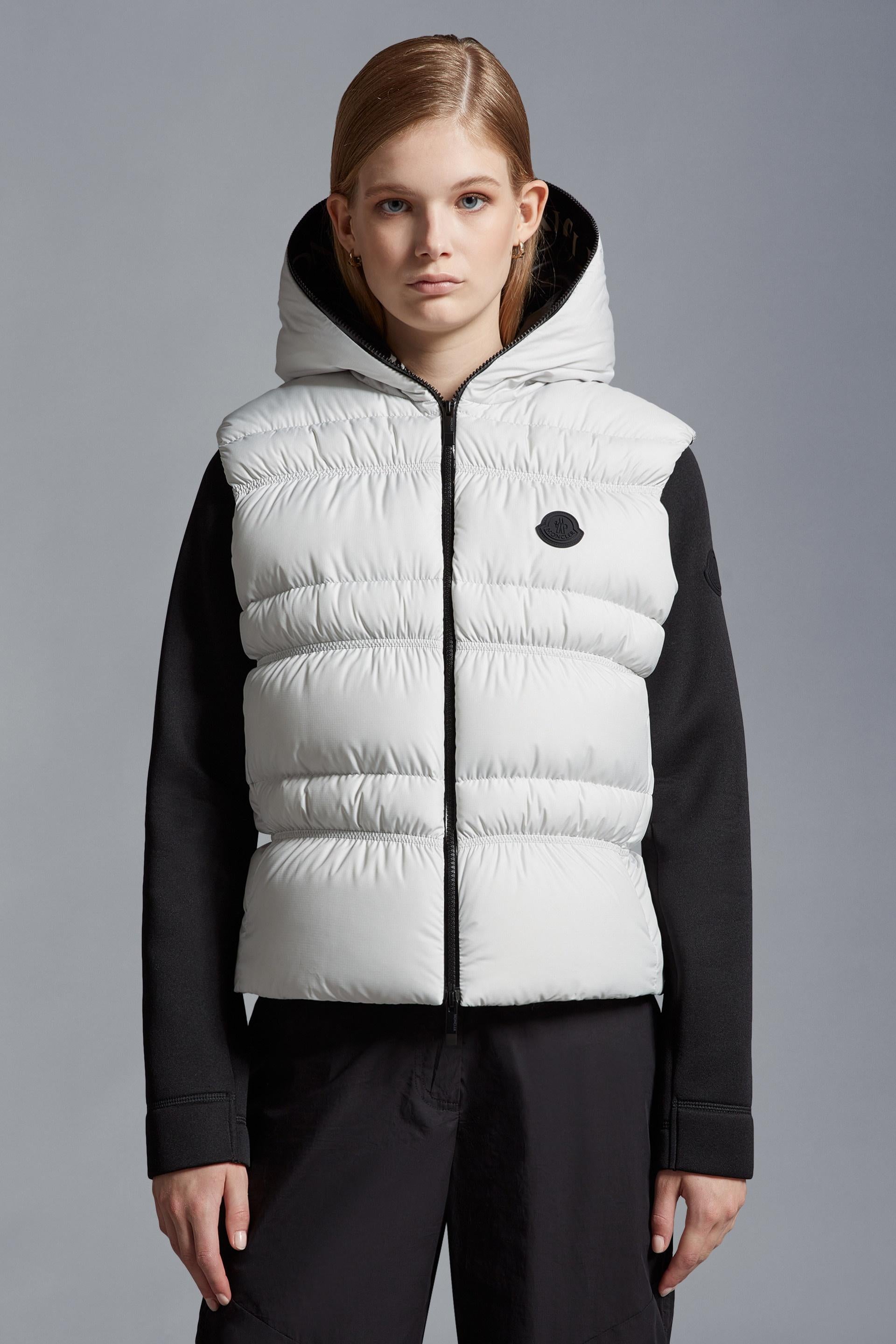 Moncler in nylon bianco 2023 WESER Puffer Vest Jacket 1 S. in vendita 3