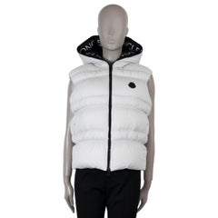 Moncler in nylon bianco 2023 WESER Puffer Vest Jacket 1 S.