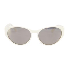 Moncler White Round Bellejour Sunglasses