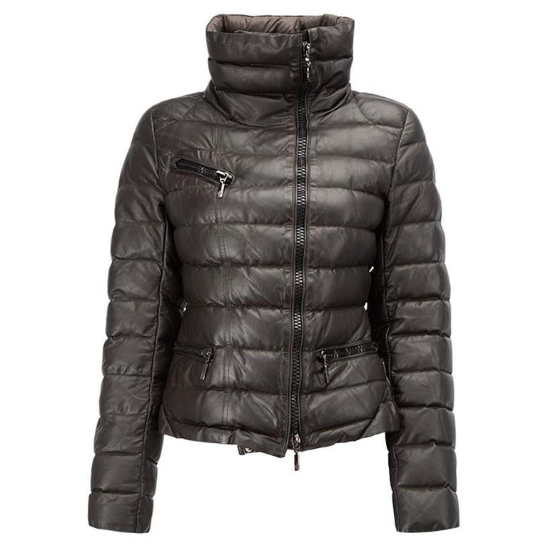 Leather Puffer Jacket - 11 For Sale on 1stDibs
