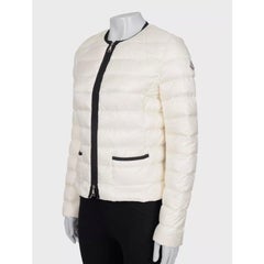 Moncler Women's Down Puffer Jacket Size S Classic Zip Front Design