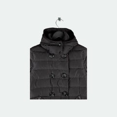 Moncler Women's Garbet Down Long Jacket Coat in Polyamide, Size 1