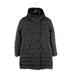 Moncler Women's Garbet Down Long Jacket Coat in Polyamide, Size 1